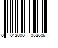 Barcode Image for UPC code 0012000052606