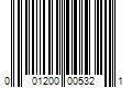 Barcode Image for UPC code 001200005321