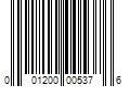 Barcode Image for UPC code 001200005376