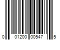 Barcode Image for UPC code 001200005475