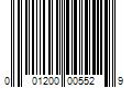 Barcode Image for UPC code 001200005529