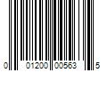 Barcode Image for UPC code 001200005635