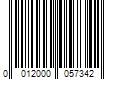 Barcode Image for UPC code 0012000057342