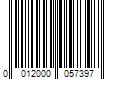 Barcode Image for UPC code 0012000057397