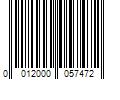 Barcode Image for UPC code 0012000057472