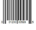 Barcode Image for UPC code 001200005895