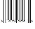 Barcode Image for UPC code 001200005970