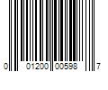 Barcode Image for UPC code 001200005987