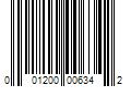 Barcode Image for UPC code 001200006342