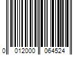 Barcode Image for UPC code 0012000064524