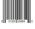 Barcode Image for UPC code 001200006540