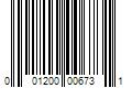 Barcode Image for UPC code 001200006731