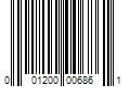 Barcode Image for UPC code 001200006861