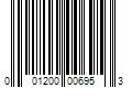 Barcode Image for UPC code 001200006953