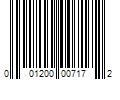 Barcode Image for UPC code 001200007172