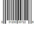 Barcode Image for UPC code 001200007226