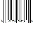 Barcode Image for UPC code 001200007240