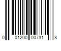 Barcode Image for UPC code 001200007318