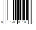 Barcode Image for UPC code 001200007387