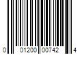 Barcode Image for UPC code 001200007424