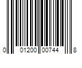 Barcode Image for UPC code 001200007448