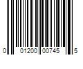 Barcode Image for UPC code 001200007455