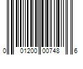 Barcode Image for UPC code 001200007486