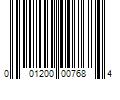 Barcode Image for UPC code 001200007684