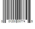 Barcode Image for UPC code 001200007745