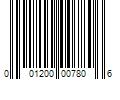 Barcode Image for UPC code 001200007806