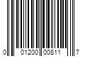 Barcode Image for UPC code 001200008117