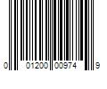 Barcode Image for UPC code 001200009749