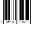 Barcode Image for UPC code 0012000100710