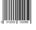 Barcode Image for UPC code 0012000102059