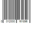 Barcode Image for UPC code 0012000161896