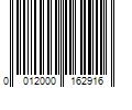 Barcode Image for UPC code 0012000162916