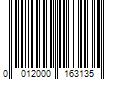 Barcode Image for UPC code 0012000163135