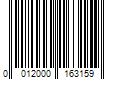 Barcode Image for UPC code 0012000163159