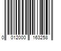 Barcode Image for UPC code 0012000163258