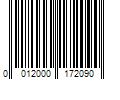 Barcode Image for UPC code 0012000172090