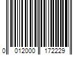 Barcode Image for UPC code 0012000172229