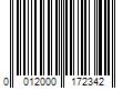 Barcode Image for UPC code 0012000172342