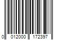 Barcode Image for UPC code 0012000172397