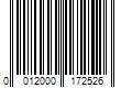 Barcode Image for UPC code 0012000172526