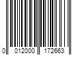 Barcode Image for UPC code 0012000172663