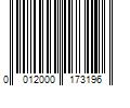 Barcode Image for UPC code 0012000173196