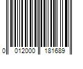 Barcode Image for UPC code 0012000181689