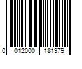 Barcode Image for UPC code 0012000181979