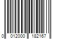 Barcode Image for UPC code 0012000182167