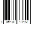 Barcode Image for UPC code 0012000182556